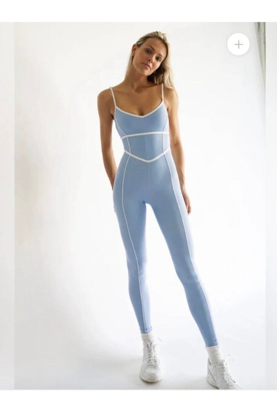 Yllw the label blue jumpsuit size M